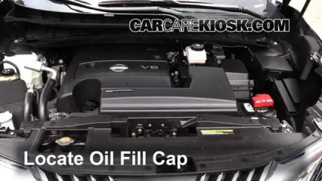 2015 Nissan Murano Platinum 3.5L V6 Huile Ajouter de l'huile